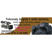 Fotografų ir vaizdo operatorių paslaugos  - www.auvifora.lt